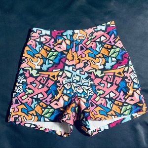 High Waisted Grafitti Playboy bunny Shorts